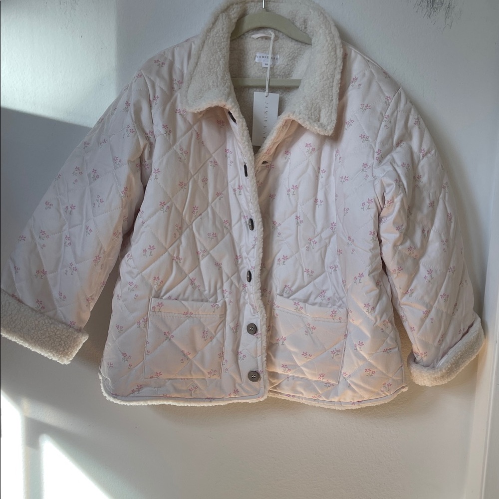 NWT Jamie Kay fleece lined coat 10Y